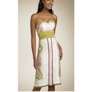 Nicole Miller Collection 100% Silk Midi Dress